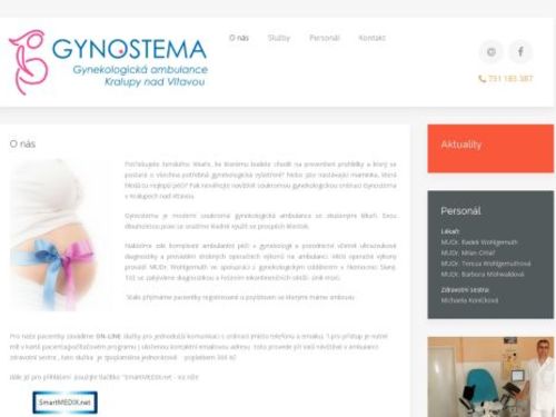 Gynekologie GYNOSTEMA - MUDr. Radek Wohlgemuth, MUDr. Milan Cihlář, MUDr.Tereza Wohlgemuthová
