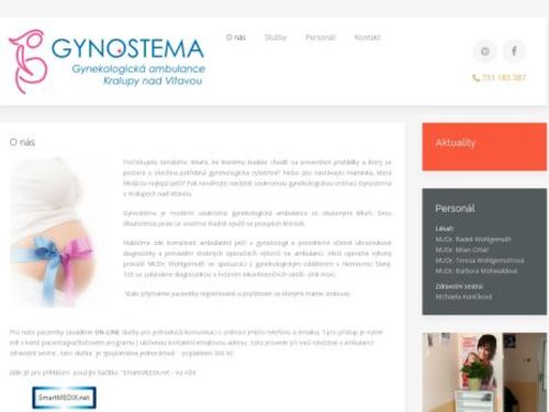 Gynekologie GYNOSTEMA - MUDr. Radek Wohlgemuth, MUDr. Milan Cihlář, MUDr.Tereza Wohlgemuthová