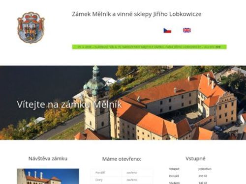 Zámek Mělník a vinné sklepy Jiřího Lobkowicze