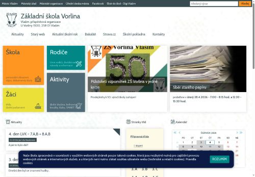 Zobrazit webové stránky Základní škola Vorlina Vlašim