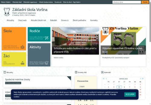 Základní škola Vorlina Vlašim, příspěvková organizace nabízí práci na pozici Učitelé na 1. stupni základních škol v obci Vlašim