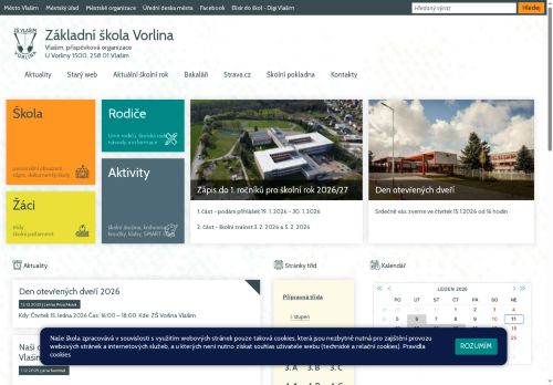 Zobrazit webové stránky Základní škola Vorlina Vlašim