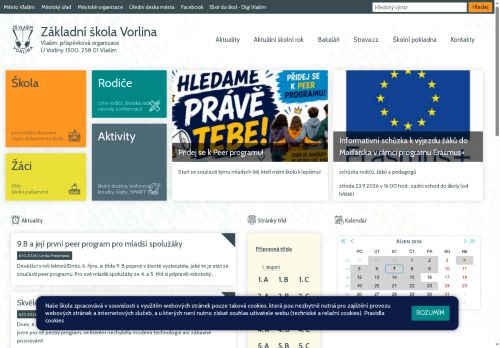 Zobrazit webové stránky Základní škola Vorlina Vlašim