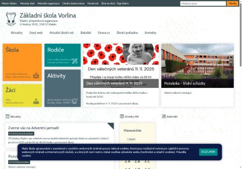 Zobrazit webové stránky Základní škola Vorlina Vlašim
