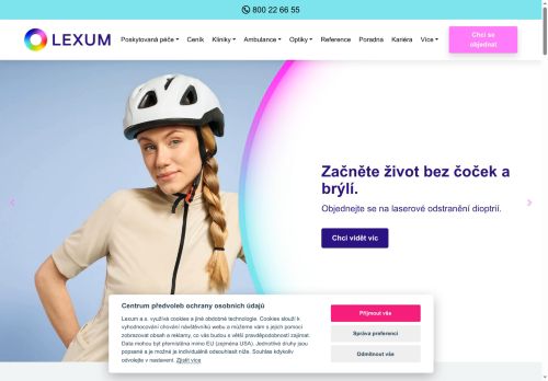 Zobrazit webové stránky Oční ambulance Lexum - MUDr. Martina Jurková