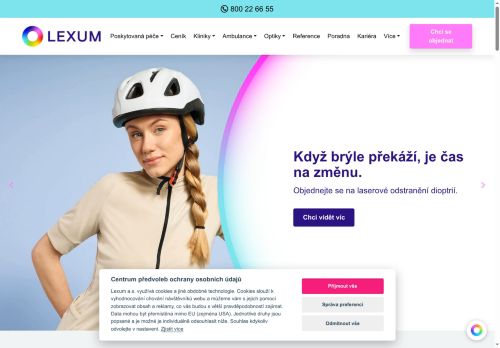 Zobrazit webové stránky Oční ambulance Cornea Lexum s.r.o. - ordinace Erbenova