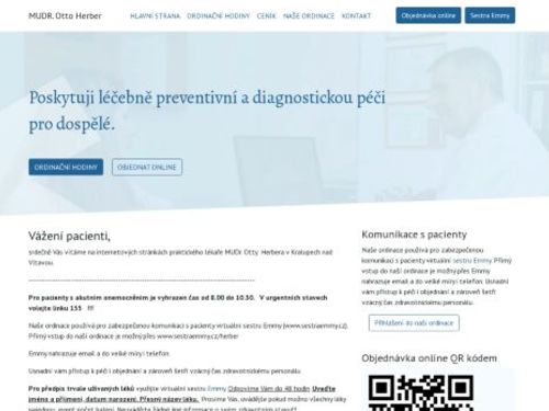 Praktický lékař pro dospělé - MUDr. Otto Herber