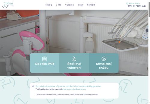 Zobrazit webové stránky Zubní ordinace - MUDr. Jana Sádovská