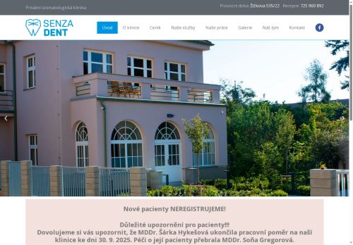 Zobrazit webové stránky Zubní ordinace SENZADENT
