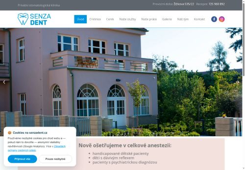 Zobrazit webové stránky Zubní ordinace SENZADENT