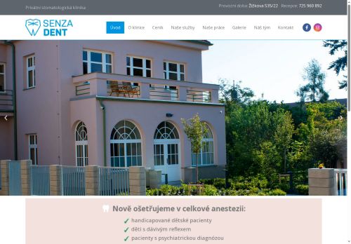Zobrazit webové stránky Zubní ordinace SENZADENT