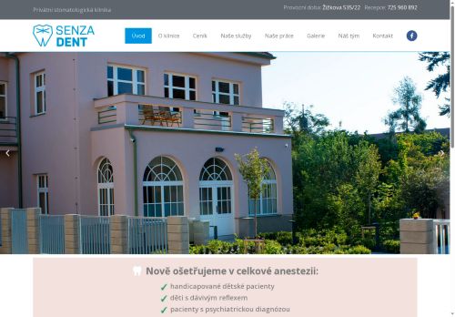 Zobrazit webové stránky Zubní ordinace SENZADENT