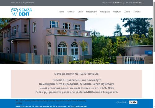 Zobrazit webové stránky Zubní ordinace SENZADENT