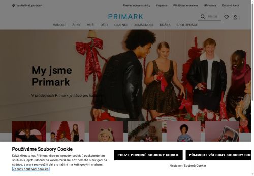 Webové stránky Primark Prodejny s.r.o., Praha