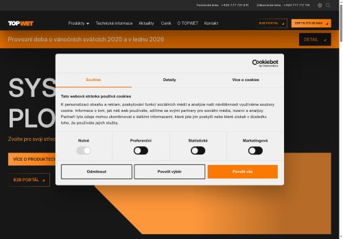 Zobrazit webové stránky TOPWET s.r.o.