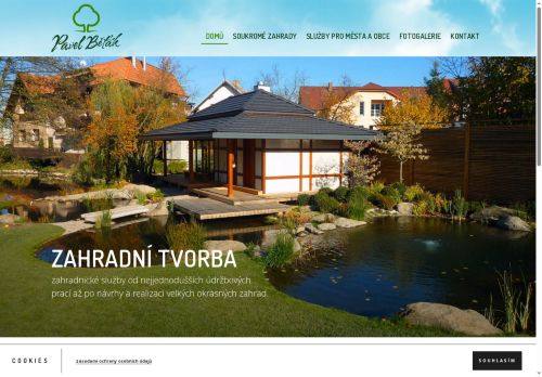 Webové stránky Běťák - Zahradní tvorba, Hovorany