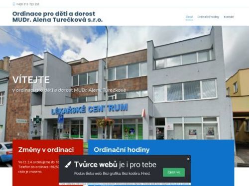 Praktický lékař pro děti a dorost - MUDr. Alena Turečková