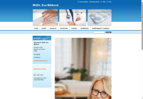 Zobrazit webové stránky Praktický lékař pro dospělé - MUDr. Eva Málková