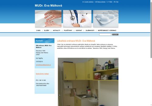 Zobrazit webové stránky Praktický lékař pro dospělé - MUDr. Eva Málková