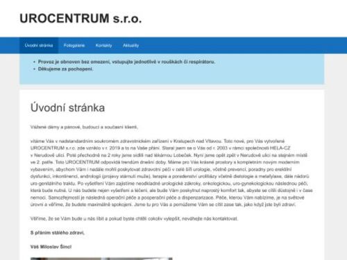 Urologická ambulance - UROCENTRUM s.r.o. - MUDr. Miloslav Šincl