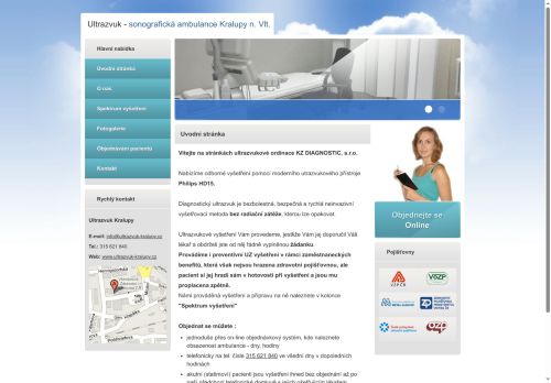 Zobrazit webové stránky Sonografická ambulance (ultrazvuk) - KZ Diagnostic