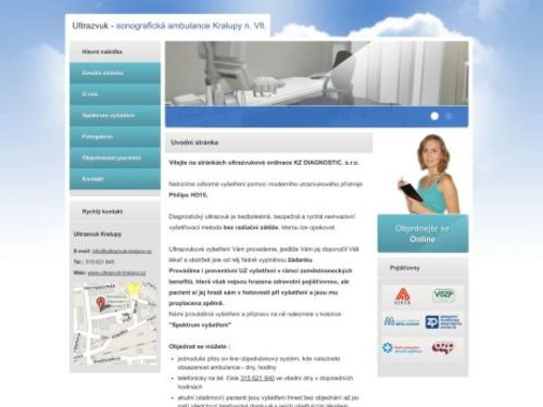 Sonografická ambulance (ultrazvuk) - KZ Diagnostic