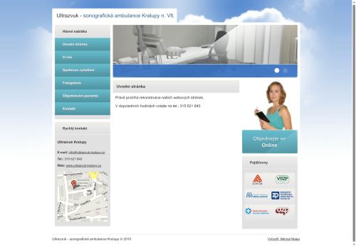 Zobrazit webové stránky Sonografická ambulance (ultrazvuk) - KZ Diagnostic