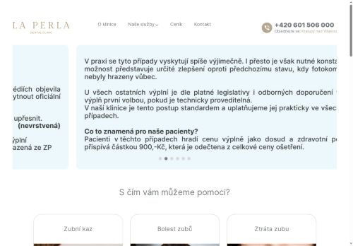 Zobrazit webové stránky Stomatologie - La Perla Dental Clinic