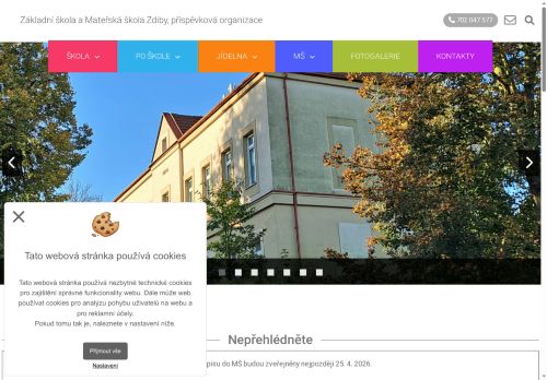 Základní škola a Mateřská škola Zdiby, příspěvková organizace nabízí práci na pozici Učitel/ka MŠ v obci Zdiby