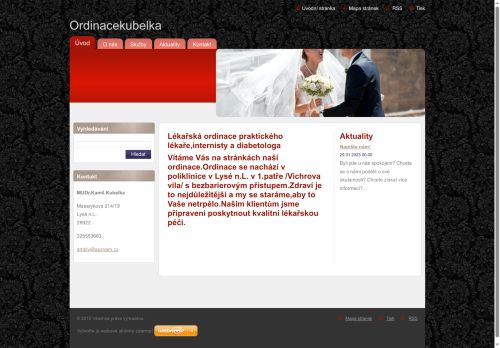 Zobrazit webové stránky Ordinace praktického lékaře pro dospělé, internisty a diabetologa - MUDr. Kamil Kubelka