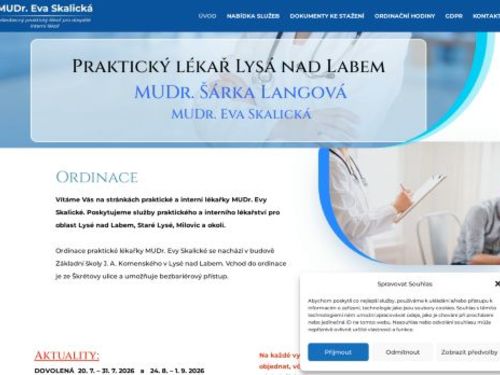 Praktický lékař pro dospělé a interní lékař - MUDr. Eva Skalická
