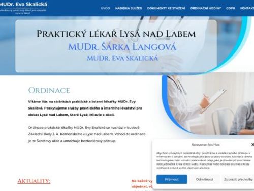 Praktický lékař pro dospělé a interní lékař - MUDr. Eva Skalická