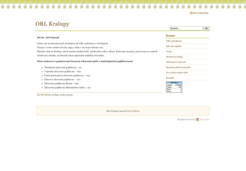Zobrazit webové stránky ORL ambulance - MUDr. Jiří Ptáčník