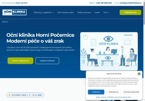 Zobrazit webové stránky Oční klinika Horní Počernice - pobočka Lysá nad Labem