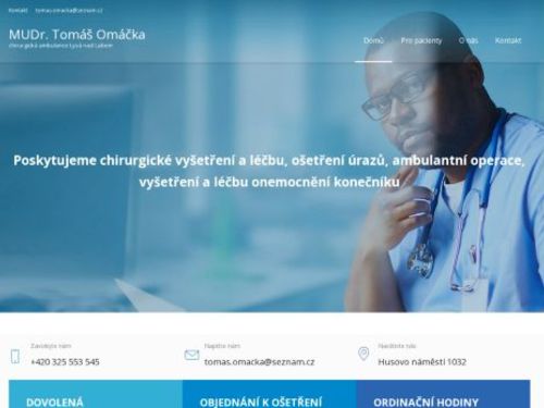 Chirurgická ambulance - MUDr. Tomáš Omáčka