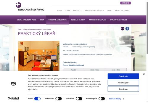 Zobrazit webové stránky Praktický lékař pro dospělé - MUDr. Kateřina Seimlová