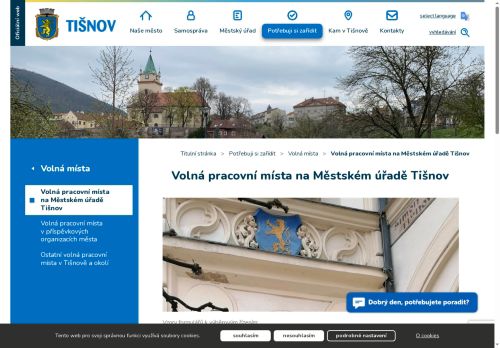 Webové stránky Město Tišnov, Tišnov