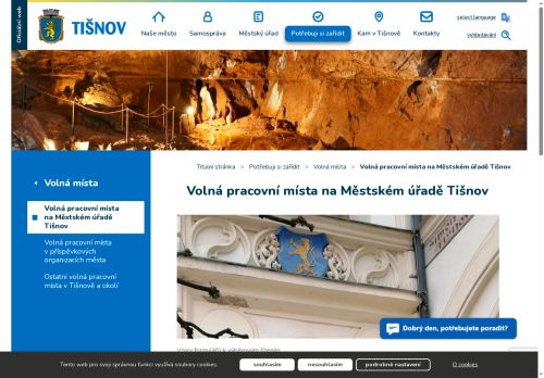 Webové stránky Město Tišnov, Tišnov