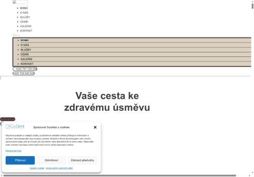 Zobrazit webové stránky Zubní ordinace GoDent - Ievgen Sych, Volodymyr Soroka