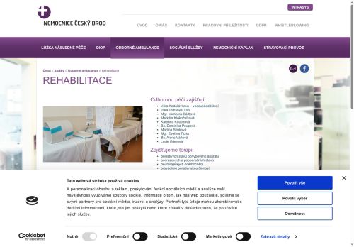 Zobrazit webové stránky Rehabilitační lékařka - MUDr. Monika Hliněná