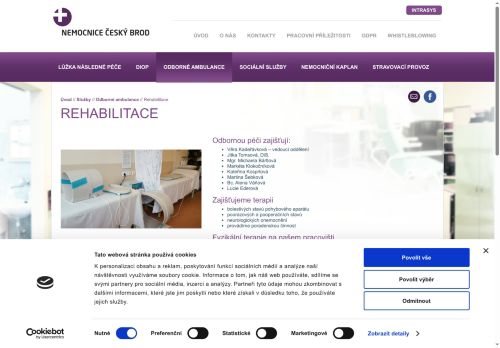 Zobrazit webové stránky Rehabilitační lékařka - MUDr. Monika Hliněná