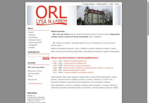 Zobrazit webové stránky ORL ambulance - MUDr. Simona Knotková