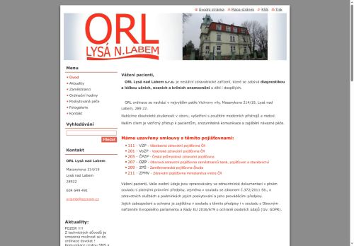 Zobrazit webové stránky ORL ambulance - MUDr. Simona Knotková