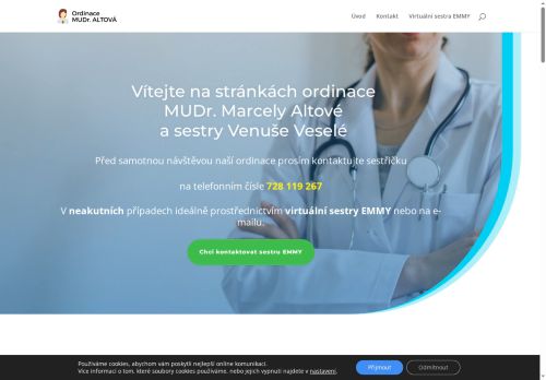 Zobrazit webové stránky Praktický lékař pro dospělé - MUDr. Marcela Altová