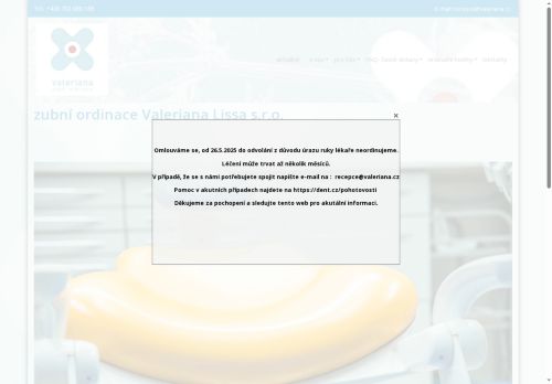 Zobrazit webové stránky Zubní ordinace Valeriana - MUDr. Petr Kozlík