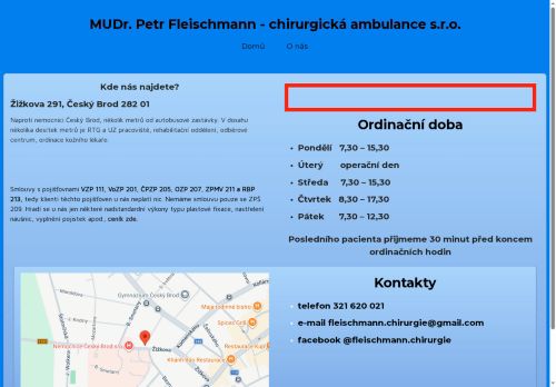 Zobrazit webové stránky Chirurgická ambulance - MUDr. Petr Fleischmann