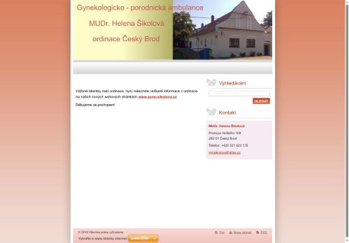 Zobrazit webové stránky Gynekologicko-porodnická ambulance - MUDr. Helena Šikolová