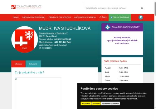 Zobrazit webové stránky Oční ordinace - MUDr. Iva Stuchlíková