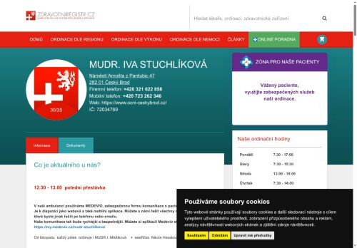 Zobrazit webové stránky Oční ordinace - MUDr. Iva Stuchlíková