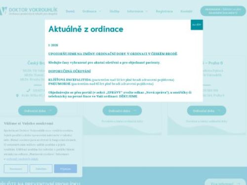 Praktický lékař pro dospělé Doktor Vokrouhlík s.r.o. - MUDr. A. Frašková, MUDr. V. Vokrouhlík